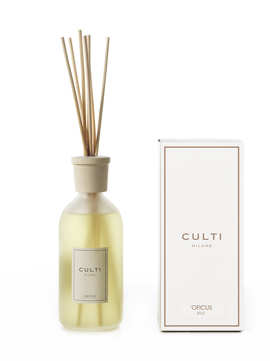 Culti Milano Lighted Wooden Round Base Stile 250 Ml Room Fragrances